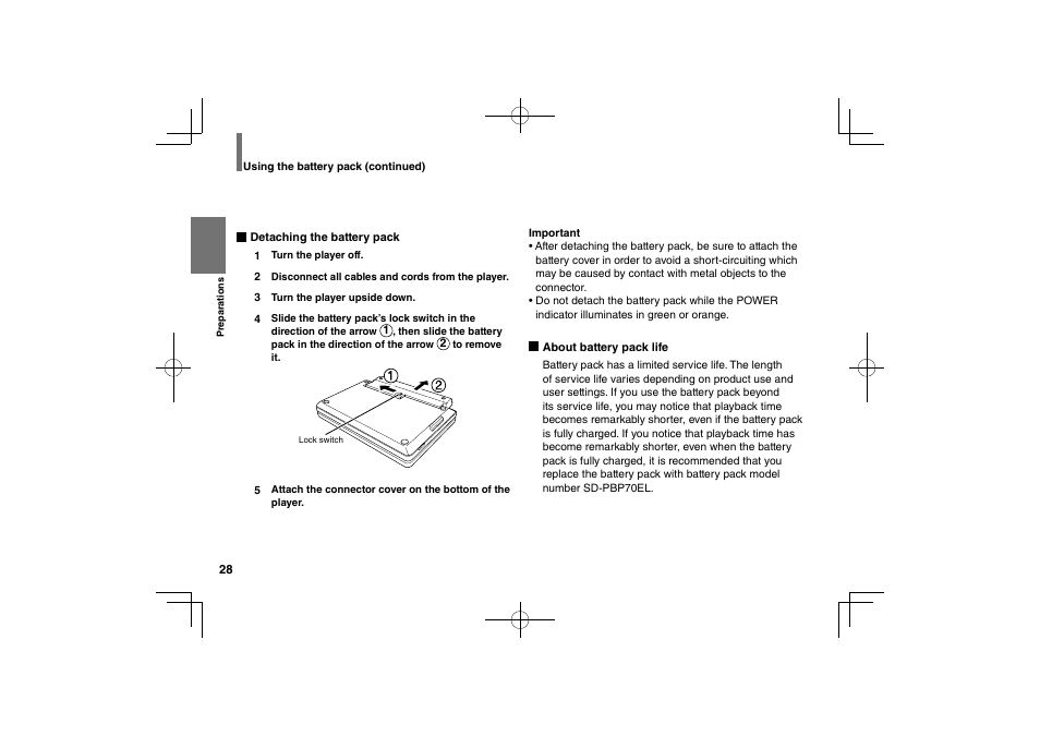 Toshiba SDP63SWE User Manual | Page 28 / 76