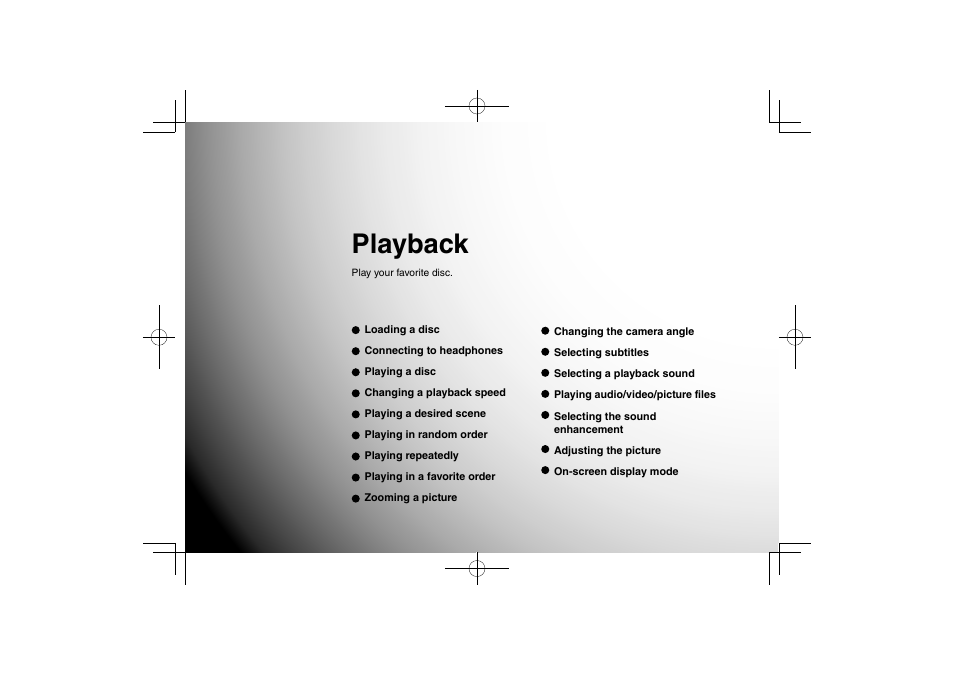 Playback | Toshiba SDP63SWE User Manual | Page 31 / 76