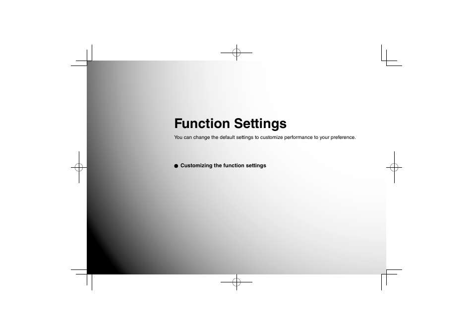 Function settings | Toshiba SDP63SWE User Manual | Page 53 / 76