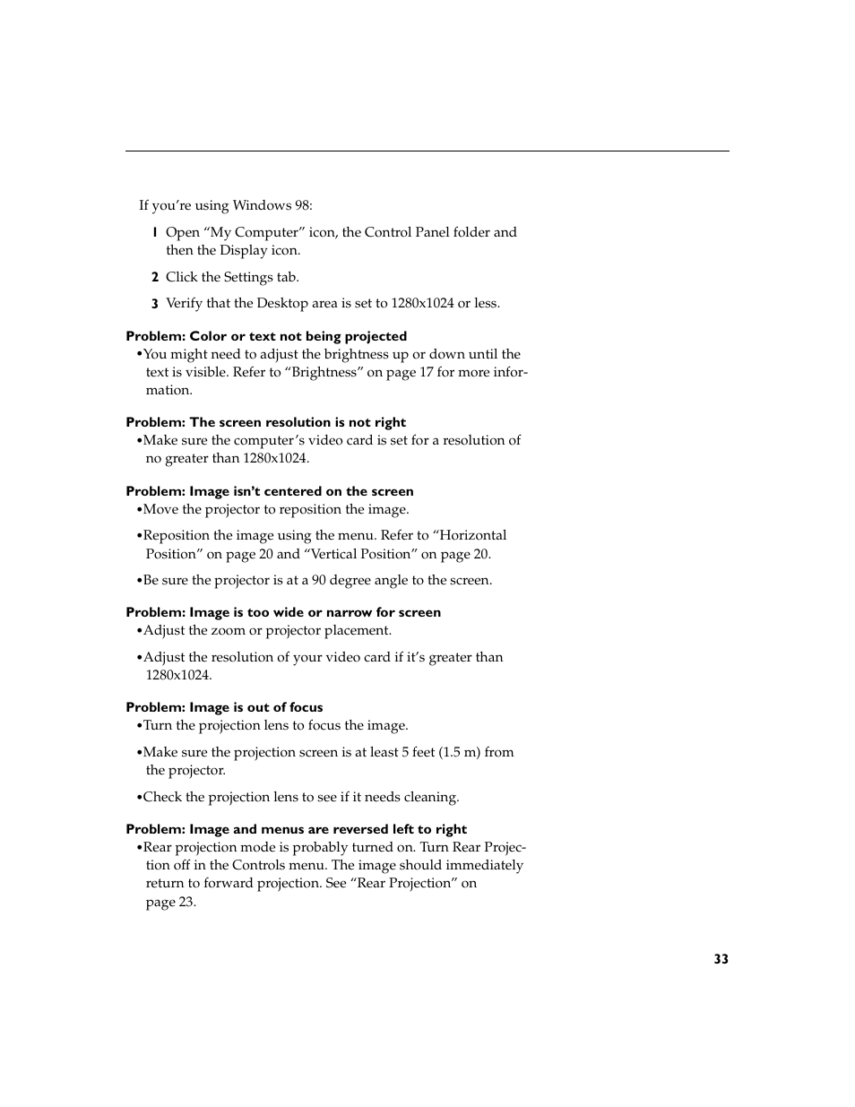 Toshiba TDP-P4 User Manual | Page 35 / 51