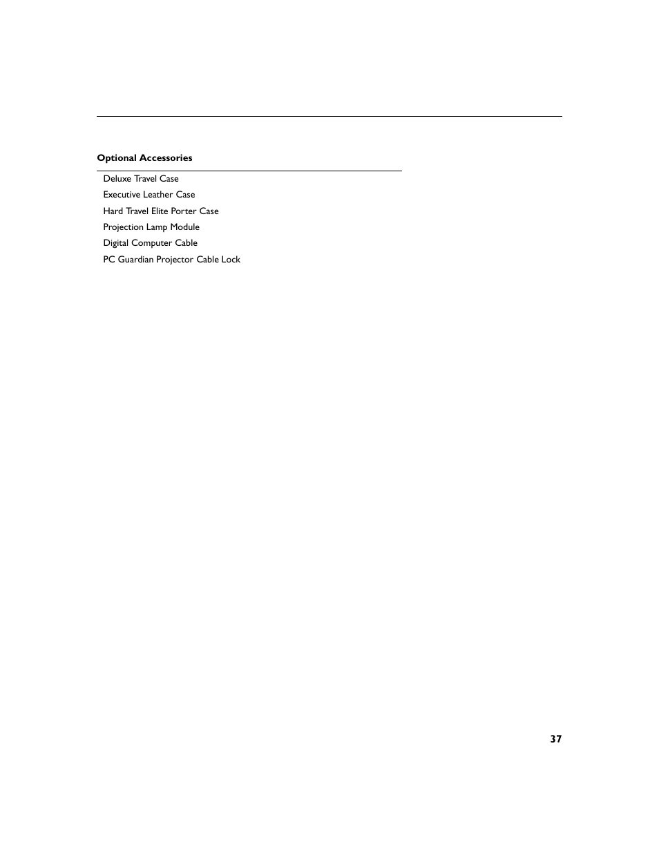 Ee “optional accessories” on | Toshiba TDP-P4 User Manual | Page 39 / 51