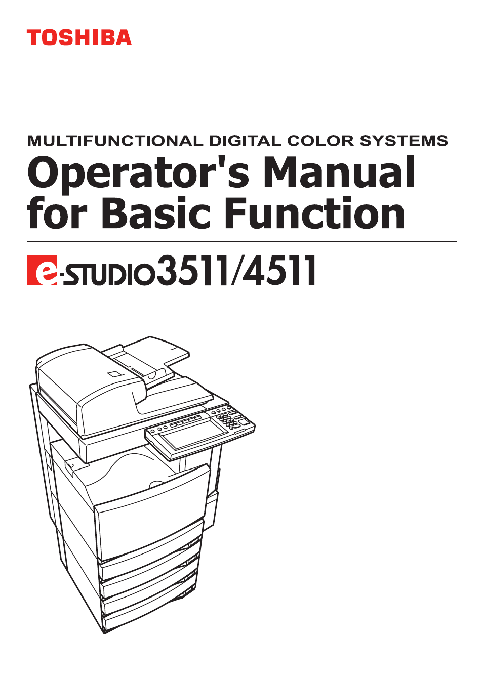 Toshiba E-STUDIO 3511 User Manual | 318 pages