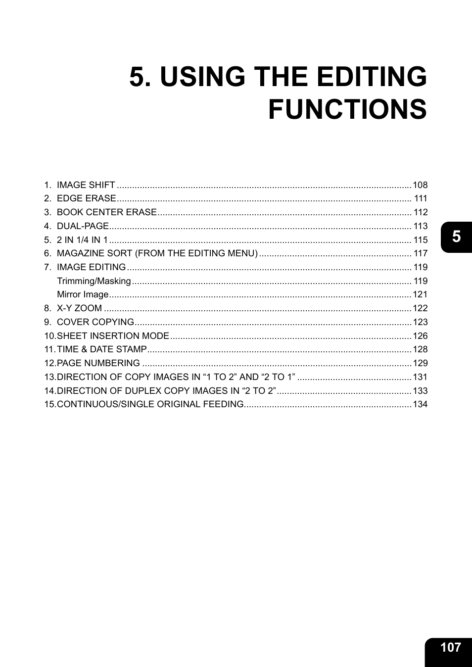 Using the editing functions | Toshiba E-STUDIO 3511 User Manual | Page 109 / 318