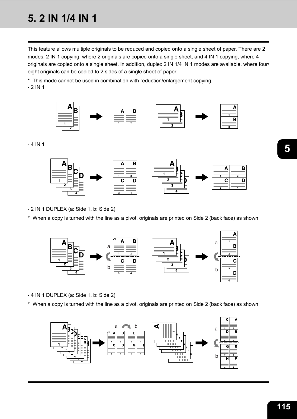 2 in 1/4 in 1 | Toshiba E-STUDIO 3511 User Manual | Page 117 / 318