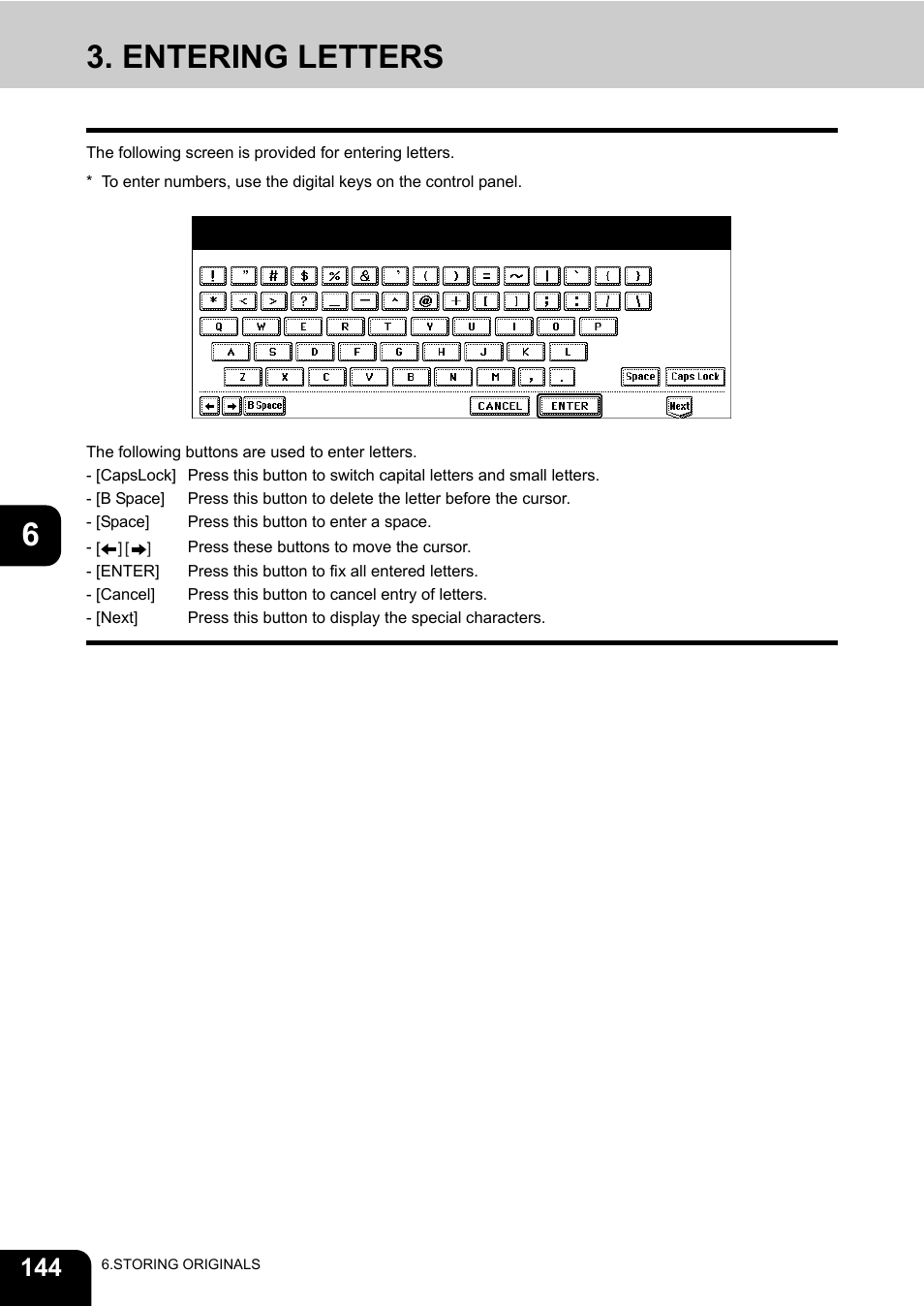 Entering letters | Toshiba E-STUDIO 3511 User Manual | Page 146 / 318