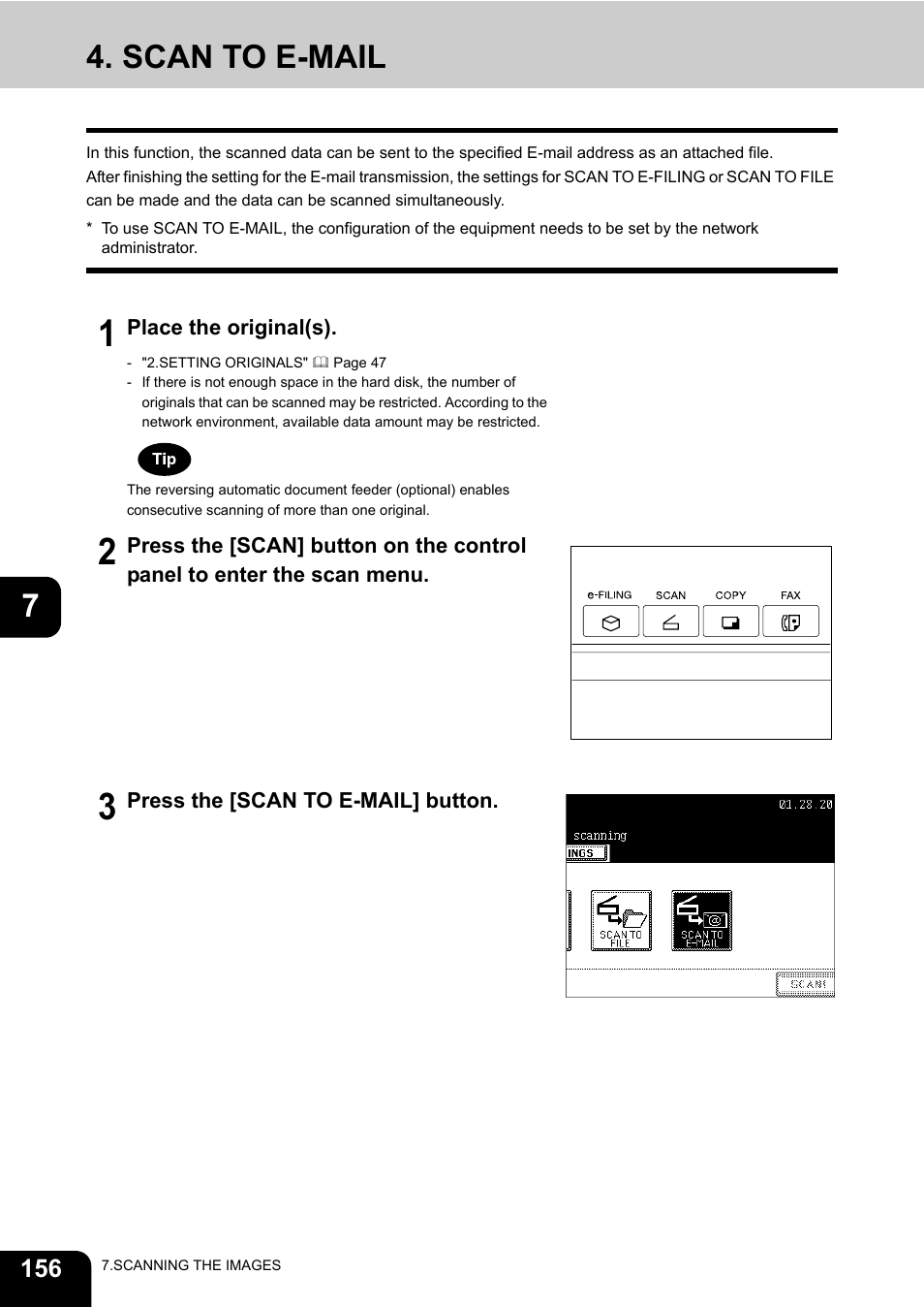 Scan to e-mail | Toshiba E-STUDIO 3511 User Manual | Page 158 / 318