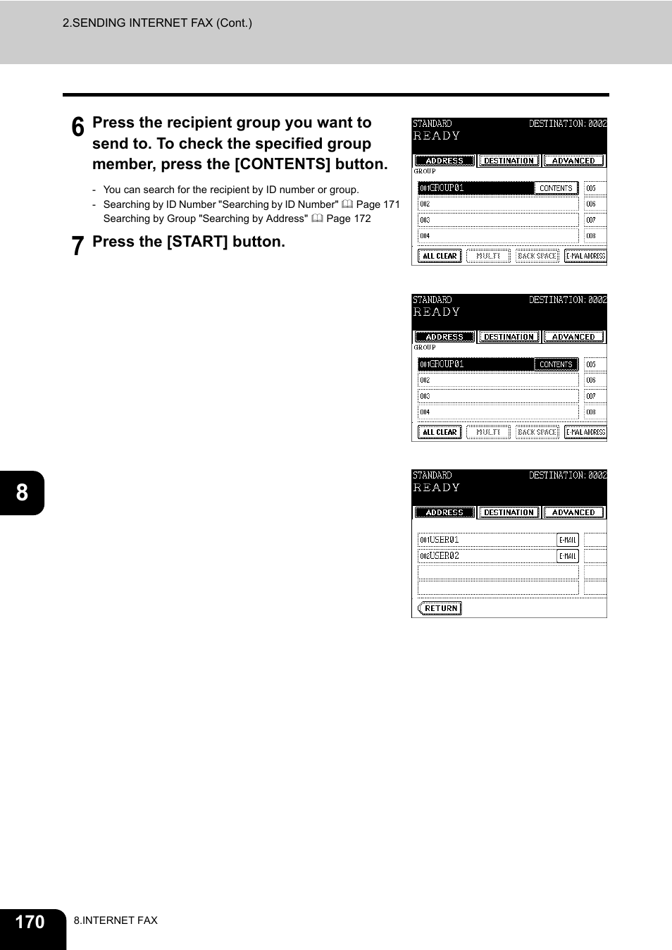 Toshiba E-STUDIO 3511 User Manual | Page 172 / 318