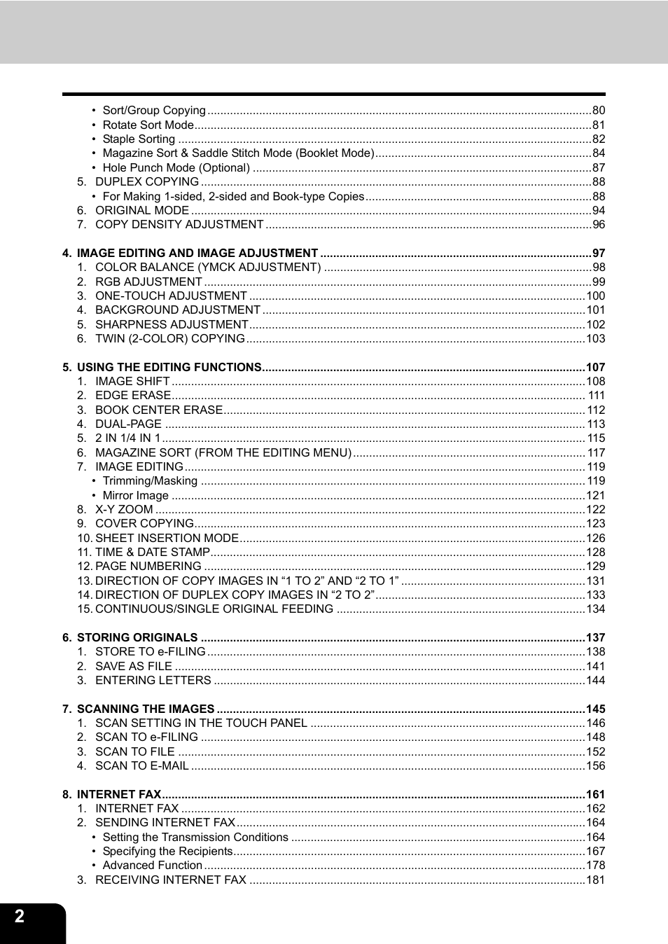 Toshiba E-STUDIO 3511 User Manual | Page 4 / 318