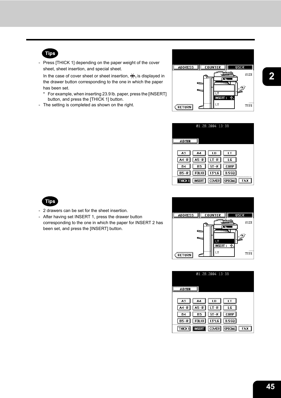 Toshiba E-STUDIO 3511 User Manual | Page 47 / 318