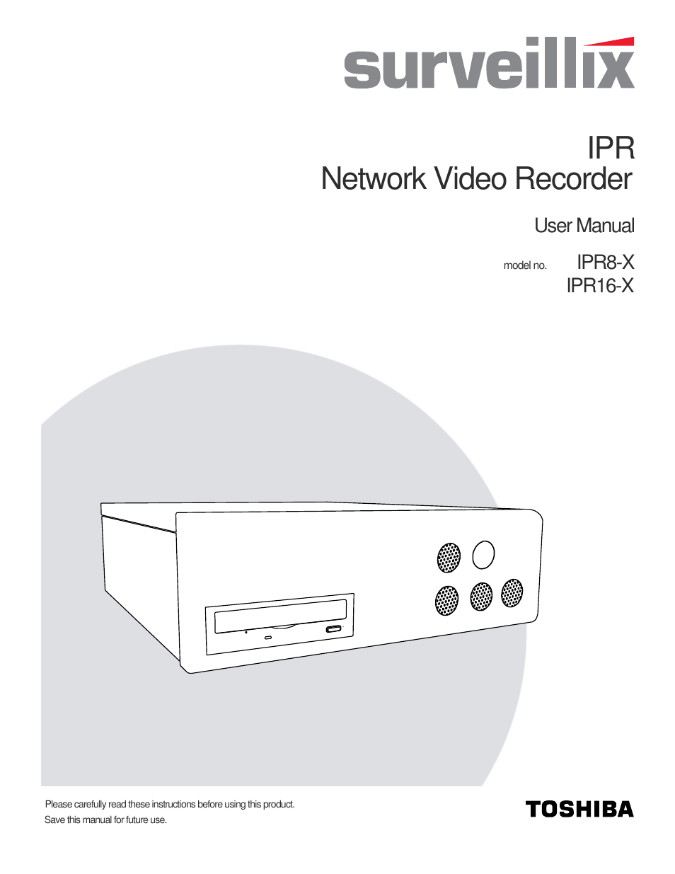 Toshiba IPR16-X User Manual | 111 pages