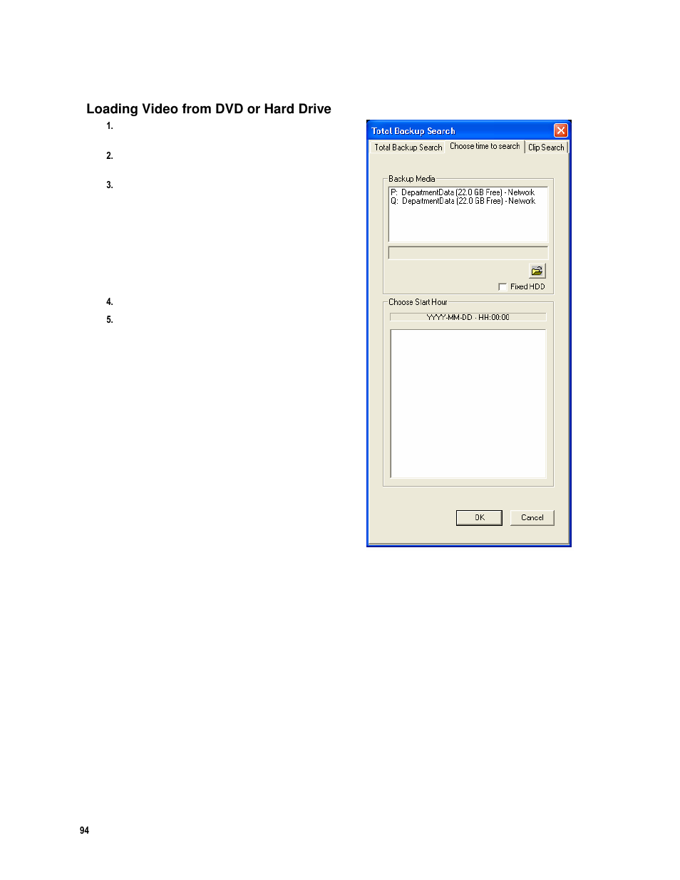 Loading video from dvd or hard drive | Toshiba IPR16-X User Manual | Page 110 / 111