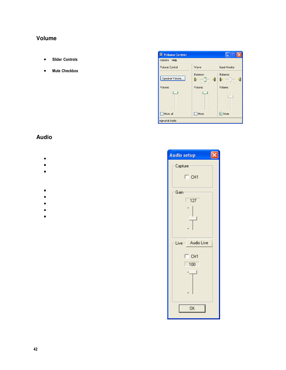 Volume, Audio | Toshiba IPR16-X User Manual | Page 58 / 111