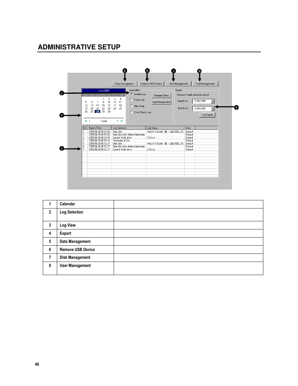 Administrative setup | Toshiba IPR16-X User Manual | Page 62 / 111