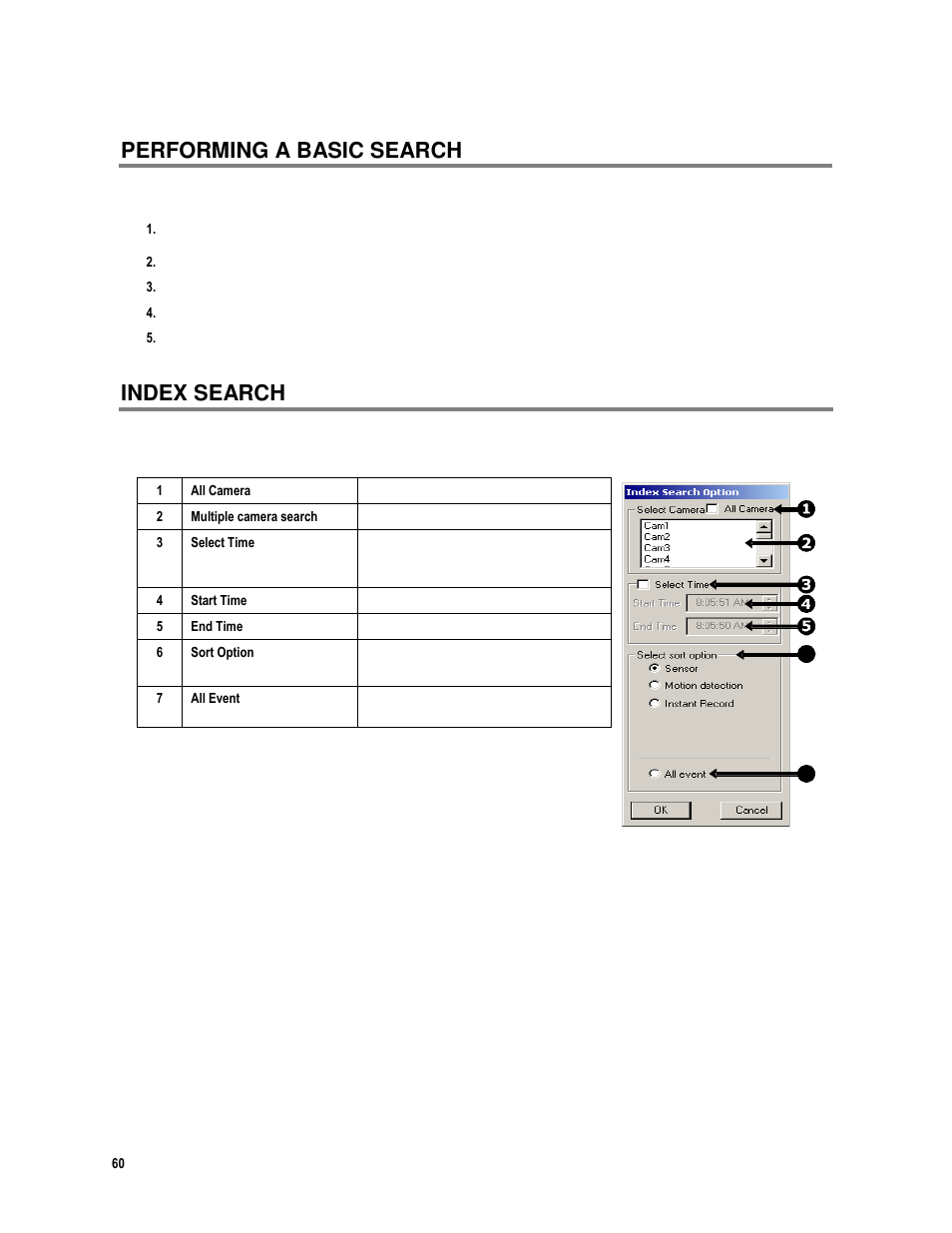 Performing a basic search, Index search | Toshiba IPR16-X User Manual | Page 76 / 111