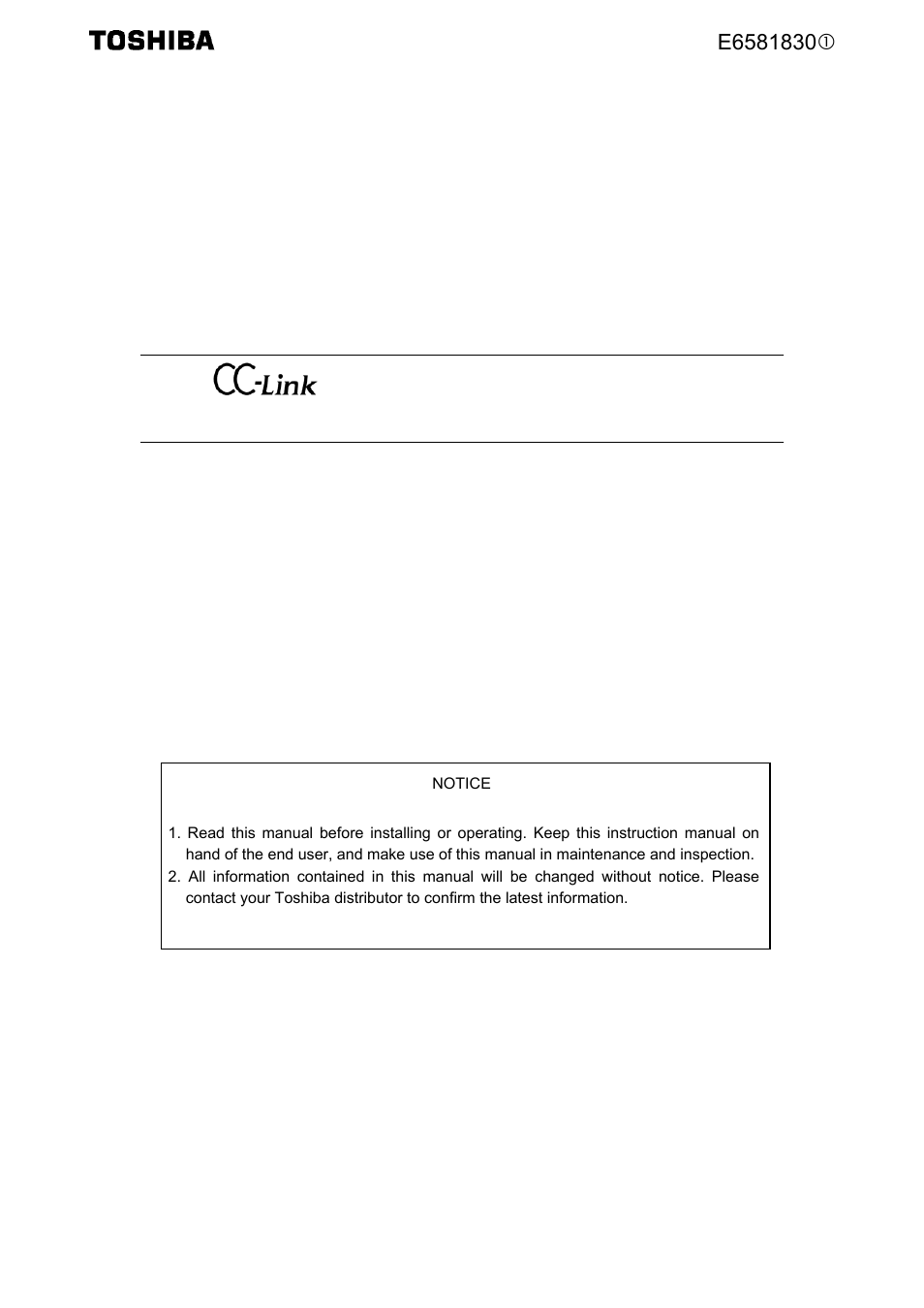 Toshiba TOSVERT VF-S15 series option unit Function E6581830 User Manual | 51 pages