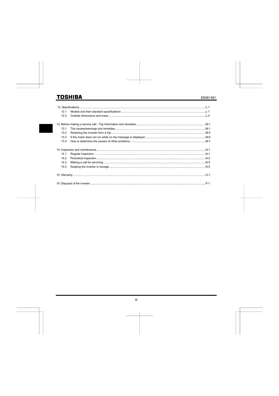 Toshiba VF-FS1 User Manual | Page 12 / 252