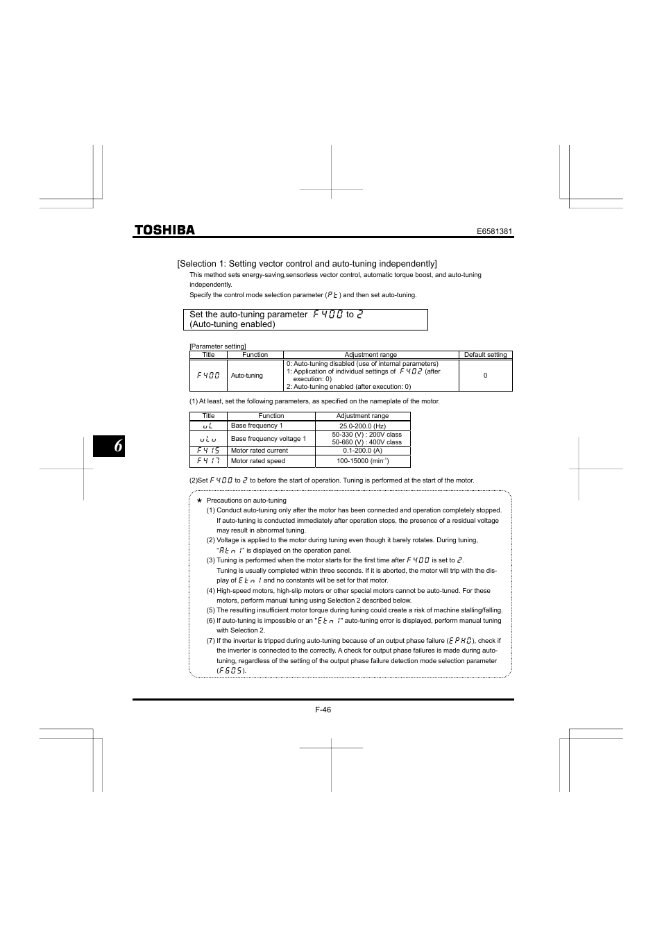 Toshiba VF-FS1 User Manual | Page 142 / 252