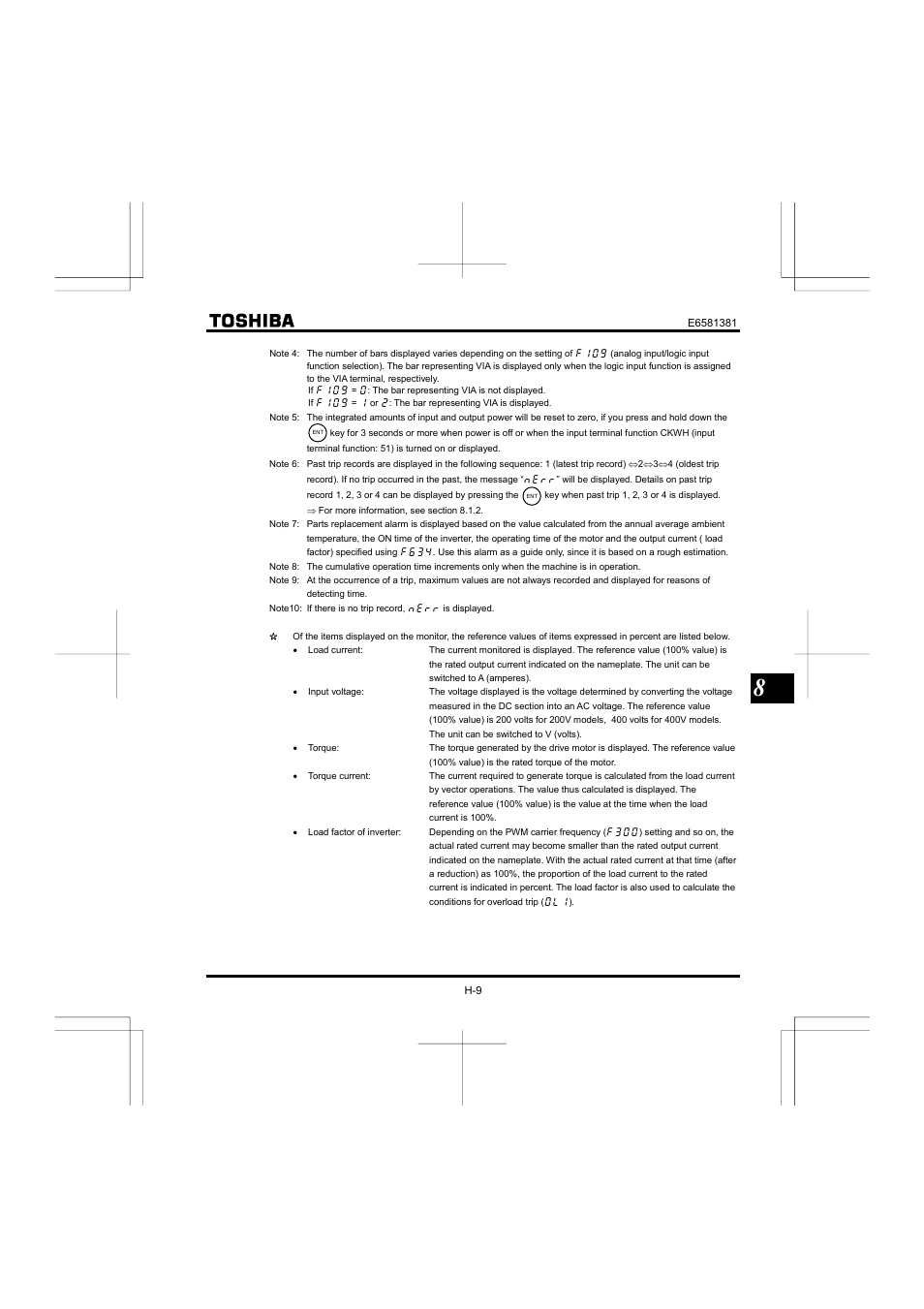 Toshiba VF-FS1 User Manual | Page 195 / 252