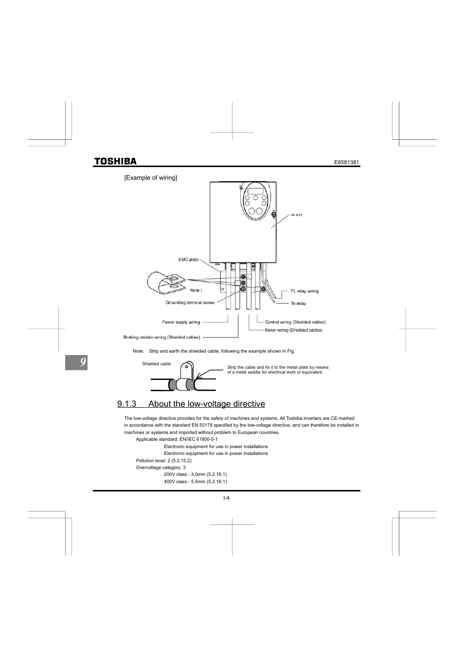 3 about the low-voltage directive | Toshiba VF-FS1 User Manual | Page 200 / 252