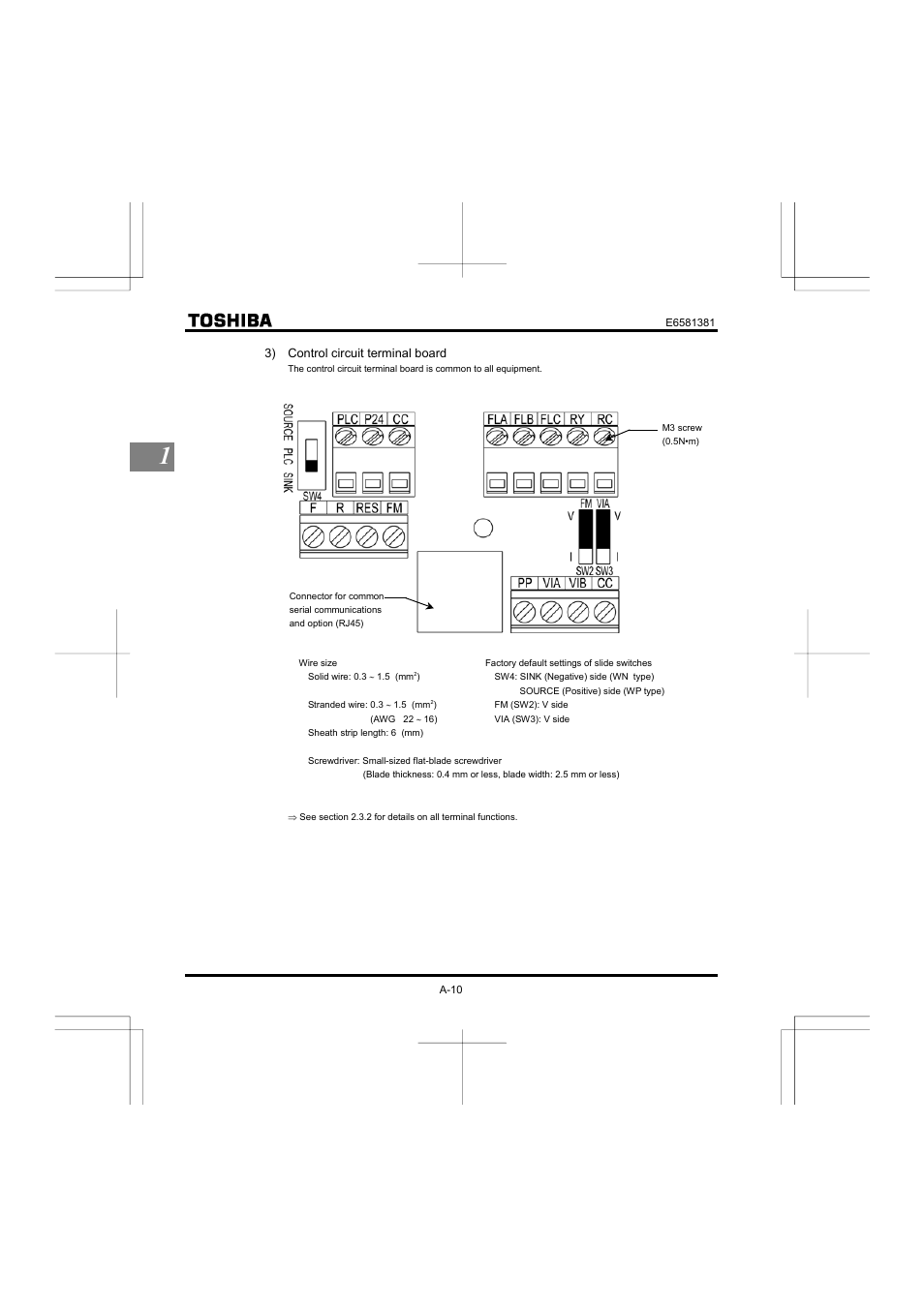 Toshiba VF-FS1 User Manual | Page 22 / 252