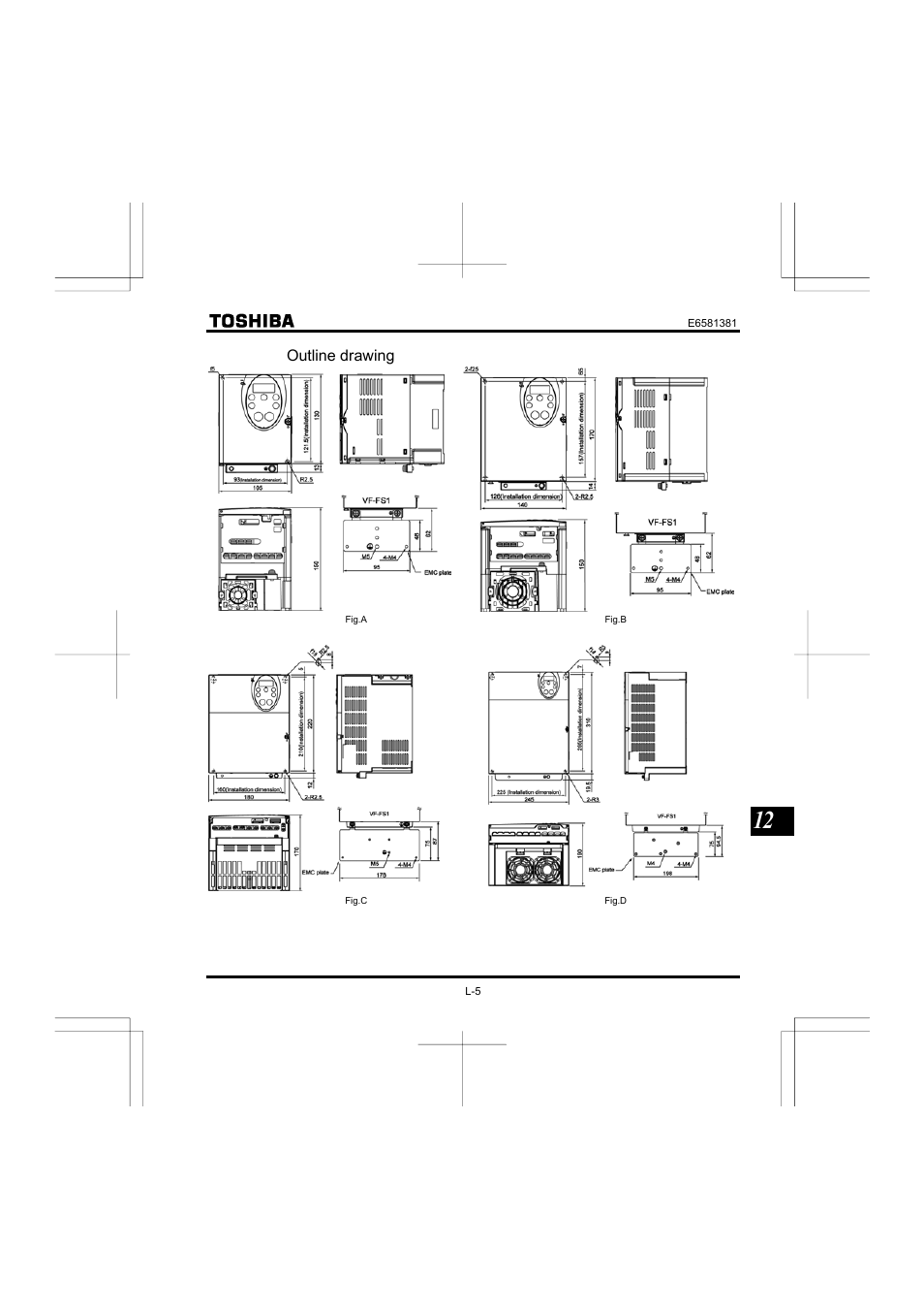Toshiba VF-FS1 User Manual | Page 233 / 252