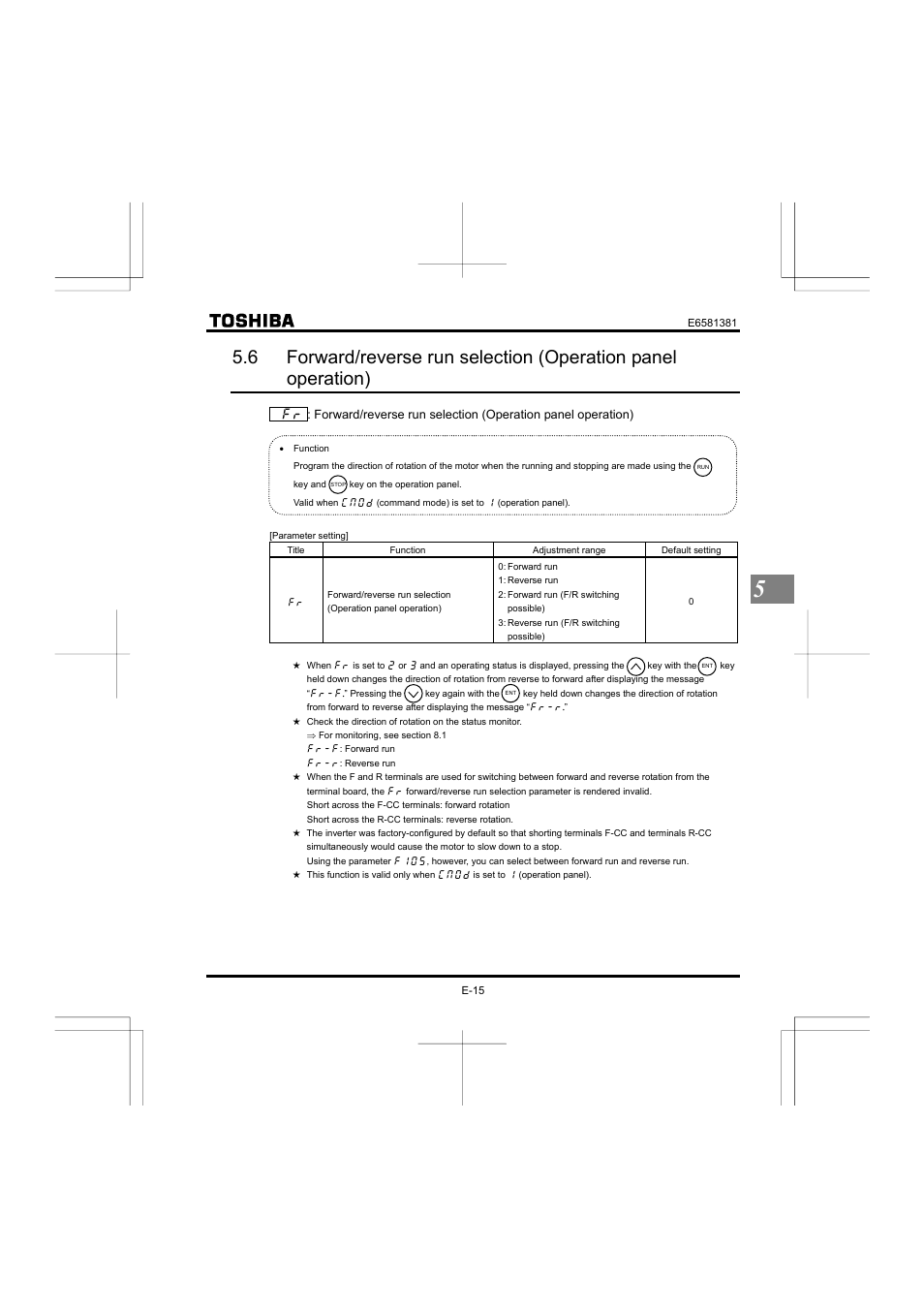 Toshiba VF-FS1 User Manual | Page 81 / 252