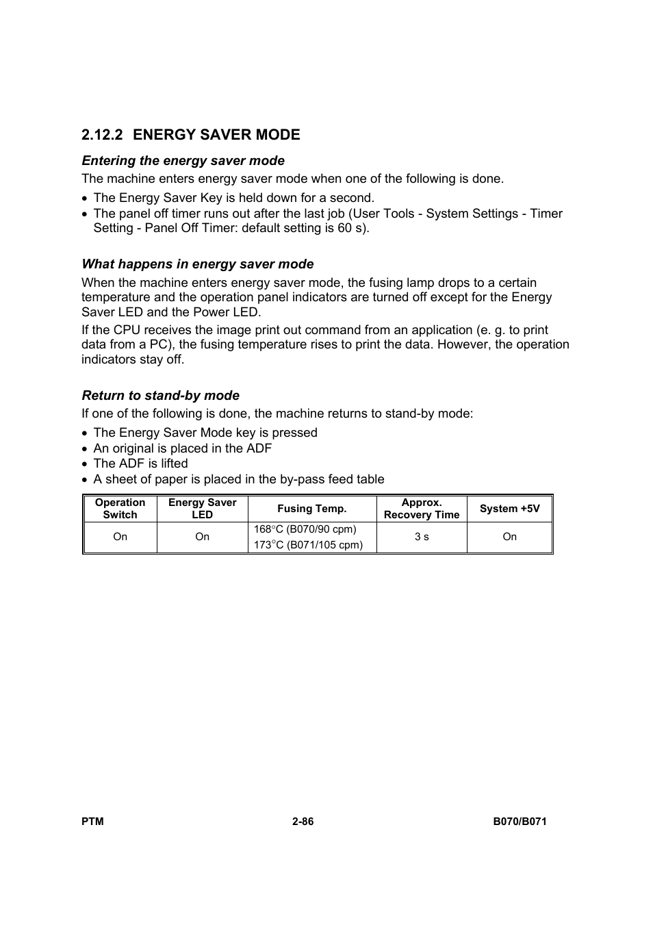 2 energy saver mode | Toshiba E-STUDIO900 User Manual | Page 111 / 224