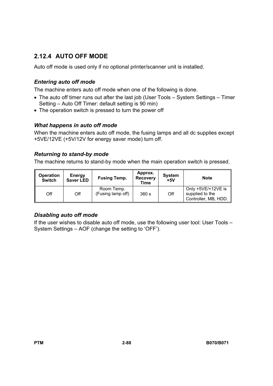 4 auto off mode | Toshiba E-STUDIO900 User Manual | Page 113 / 224