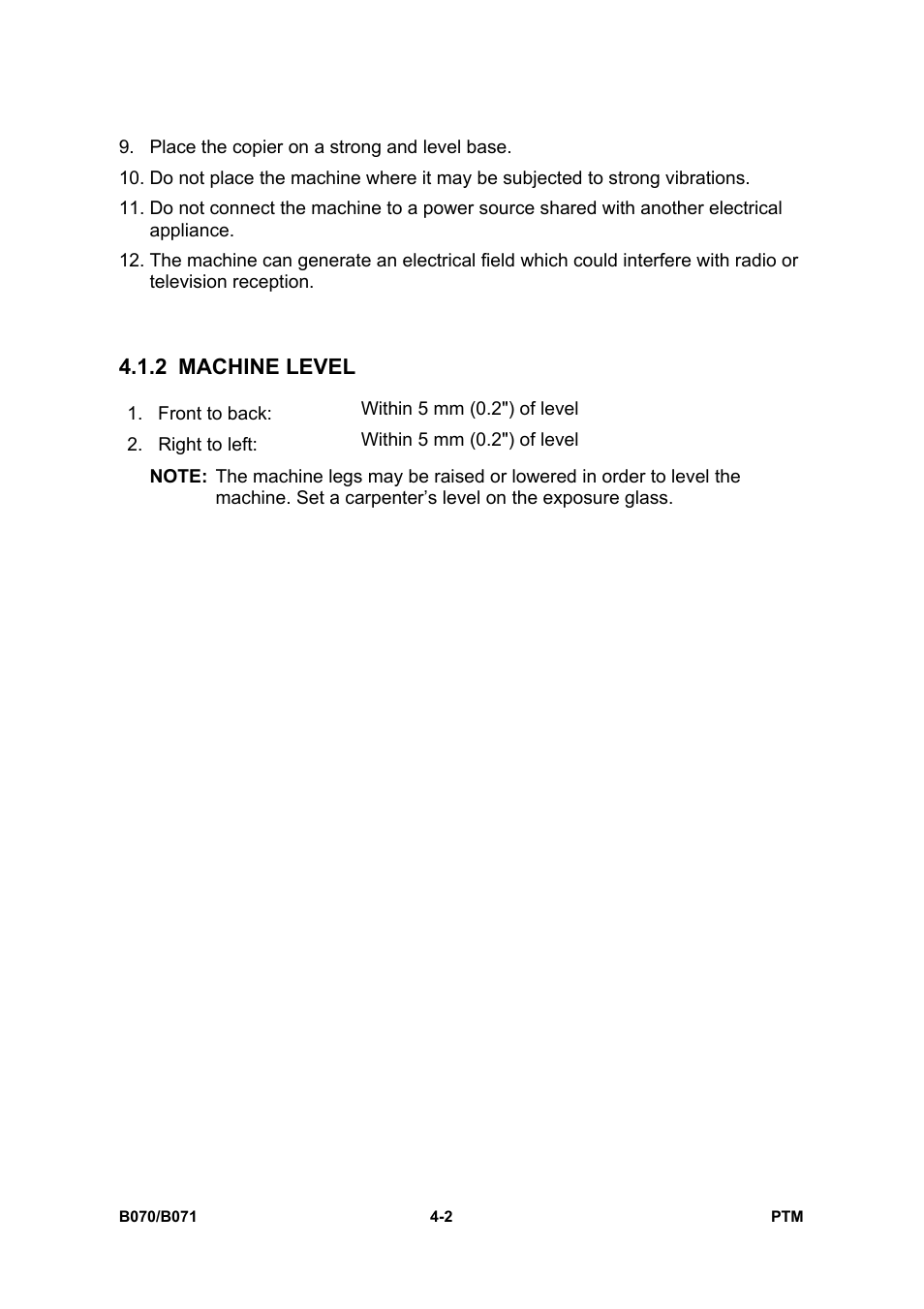 2 machine level | Toshiba E-STUDIO900 User Manual | Page 126 / 224