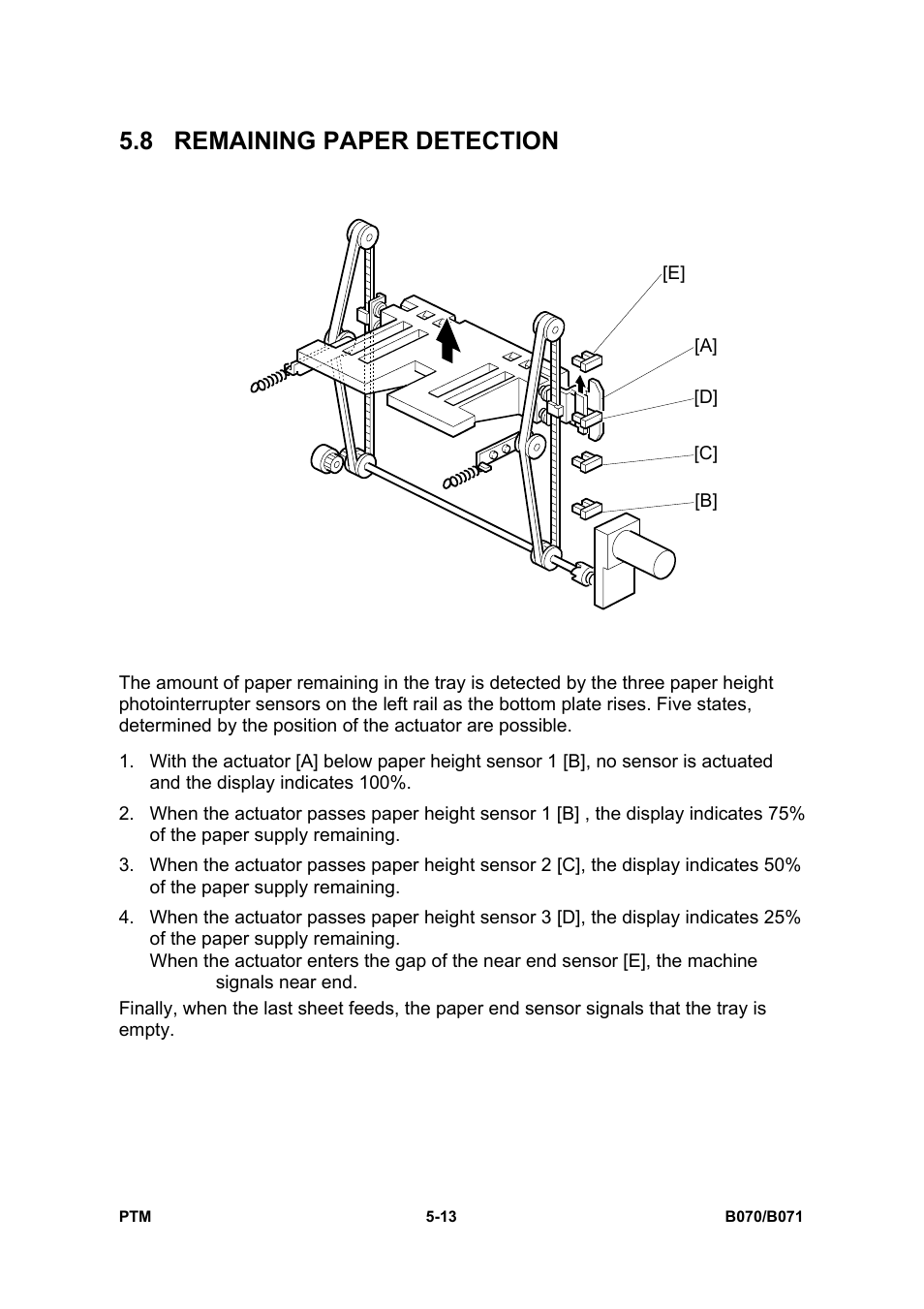 8 remaining paper detection | Toshiba E-STUDIO900 User Manual | Page 146 / 224