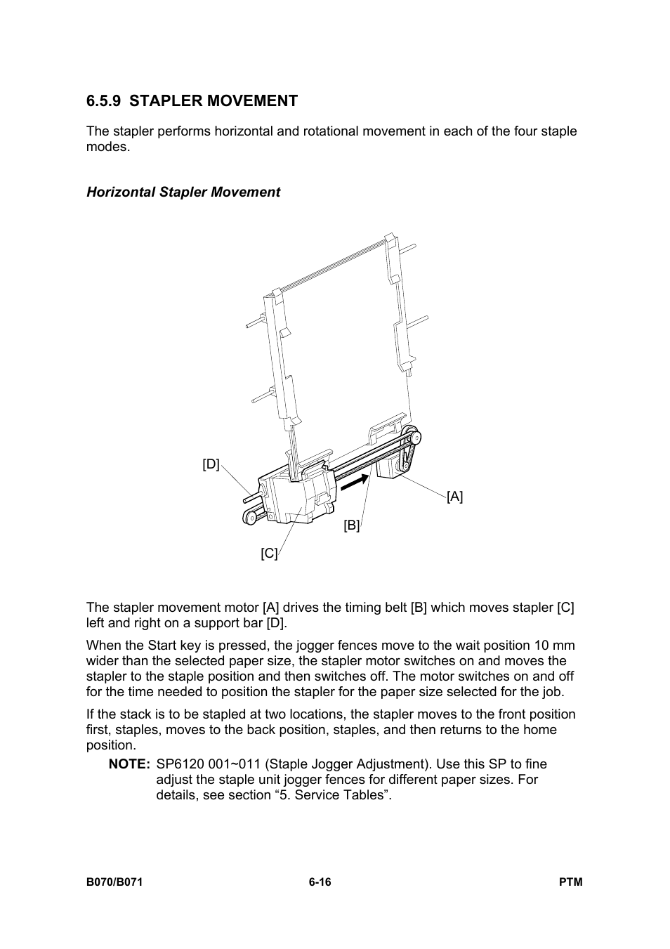 9 stapler movement | Toshiba E-STUDIO900 User Manual | Page 165 / 224