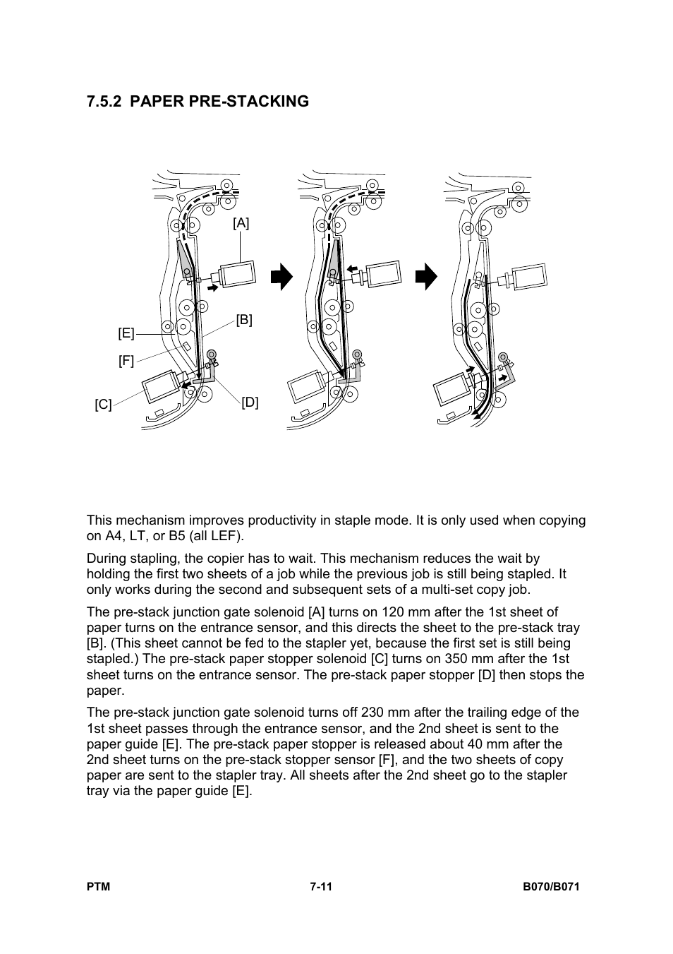 2 paper pre-stacking | Toshiba E-STUDIO900 User Manual | Page 186 / 224