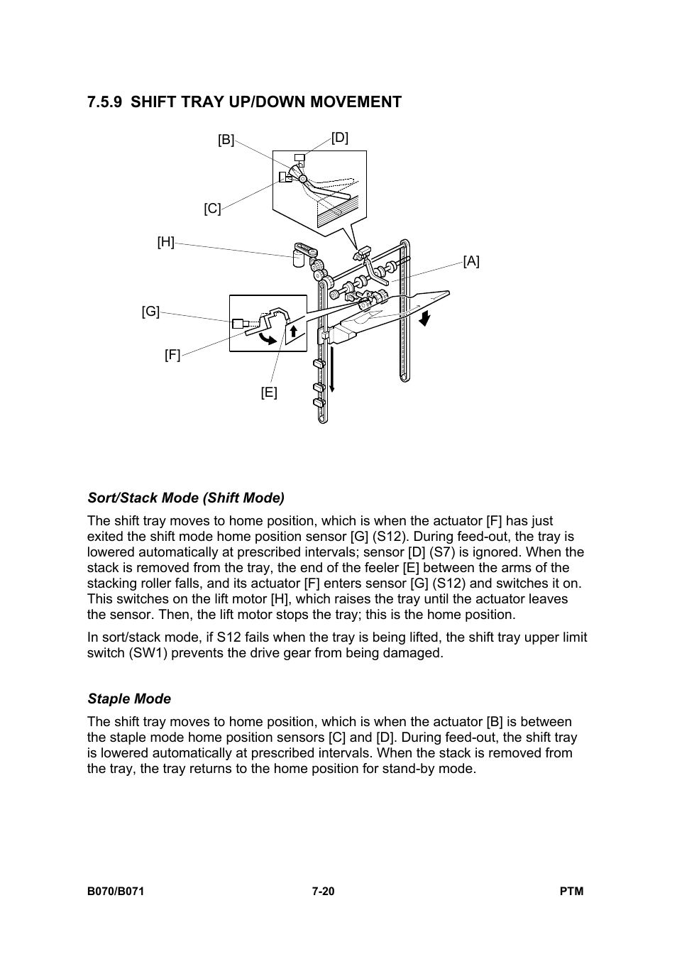 9 shift tray up/down movement | Toshiba E-STUDIO900 User Manual | Page 195 / 224