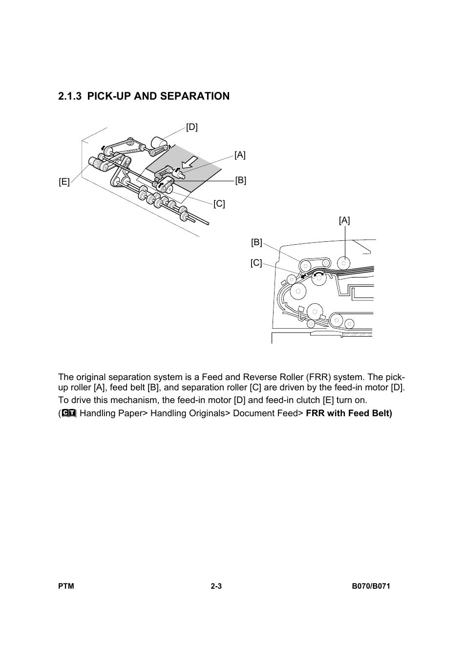 3 pick-up and separation | Toshiba E-STUDIO900 User Manual | Page 28 / 224