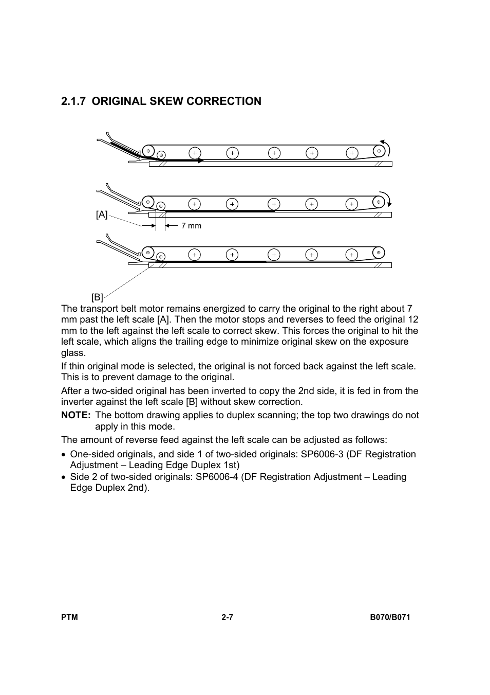 7 original skew correction | Toshiba E-STUDIO900 User Manual | Page 32 / 224