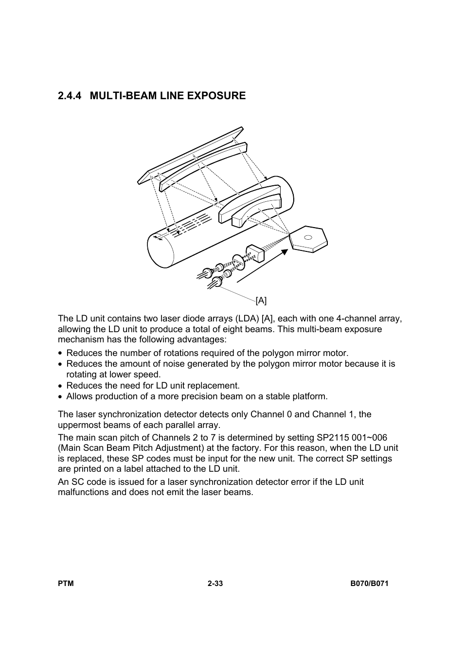 4 multi-beam line exposure | Toshiba E-STUDIO900 User Manual | Page 58 / 224