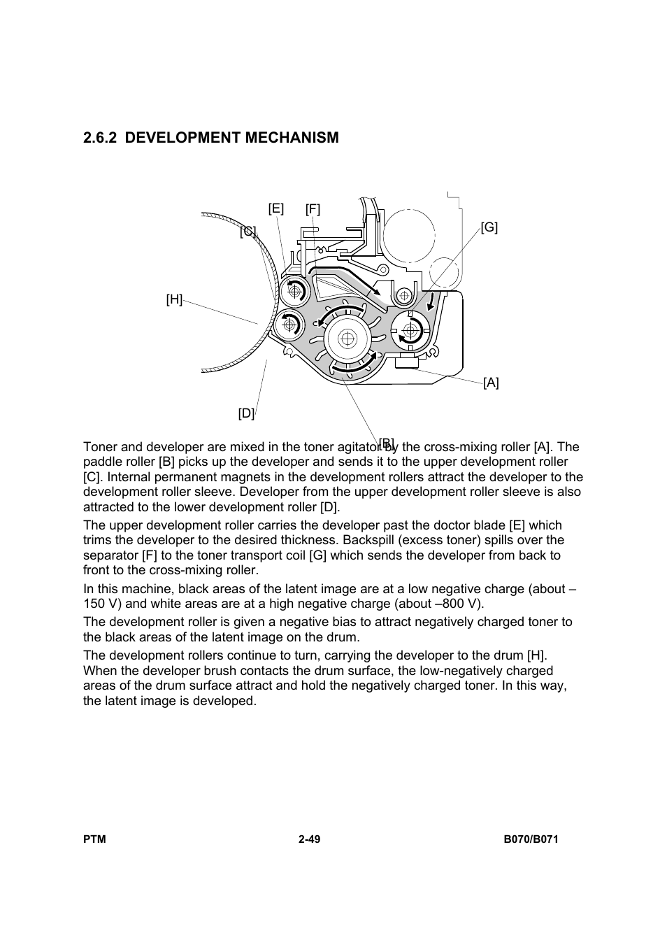 2 development mechanism | Toshiba E-STUDIO900 User Manual | Page 74 / 224