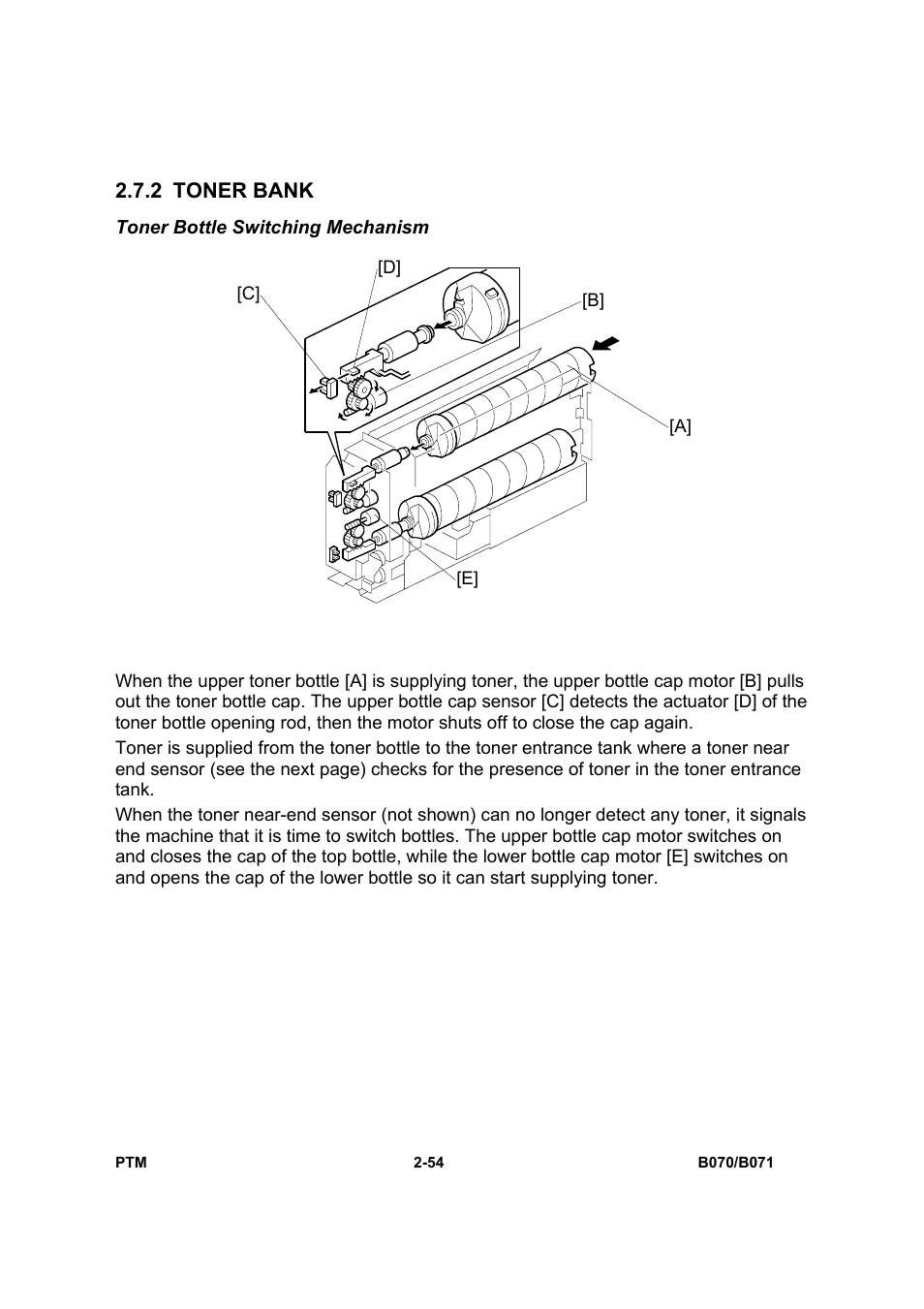 2 toner bank | Toshiba E-STUDIO900 User Manual | Page 79 / 224
