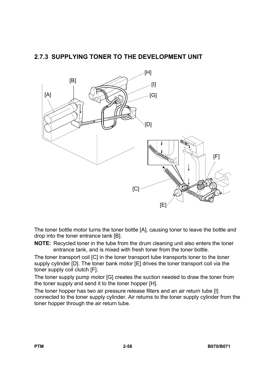 3 supplying toner to the development unit | Toshiba E-STUDIO900 User Manual | Page 83 / 224