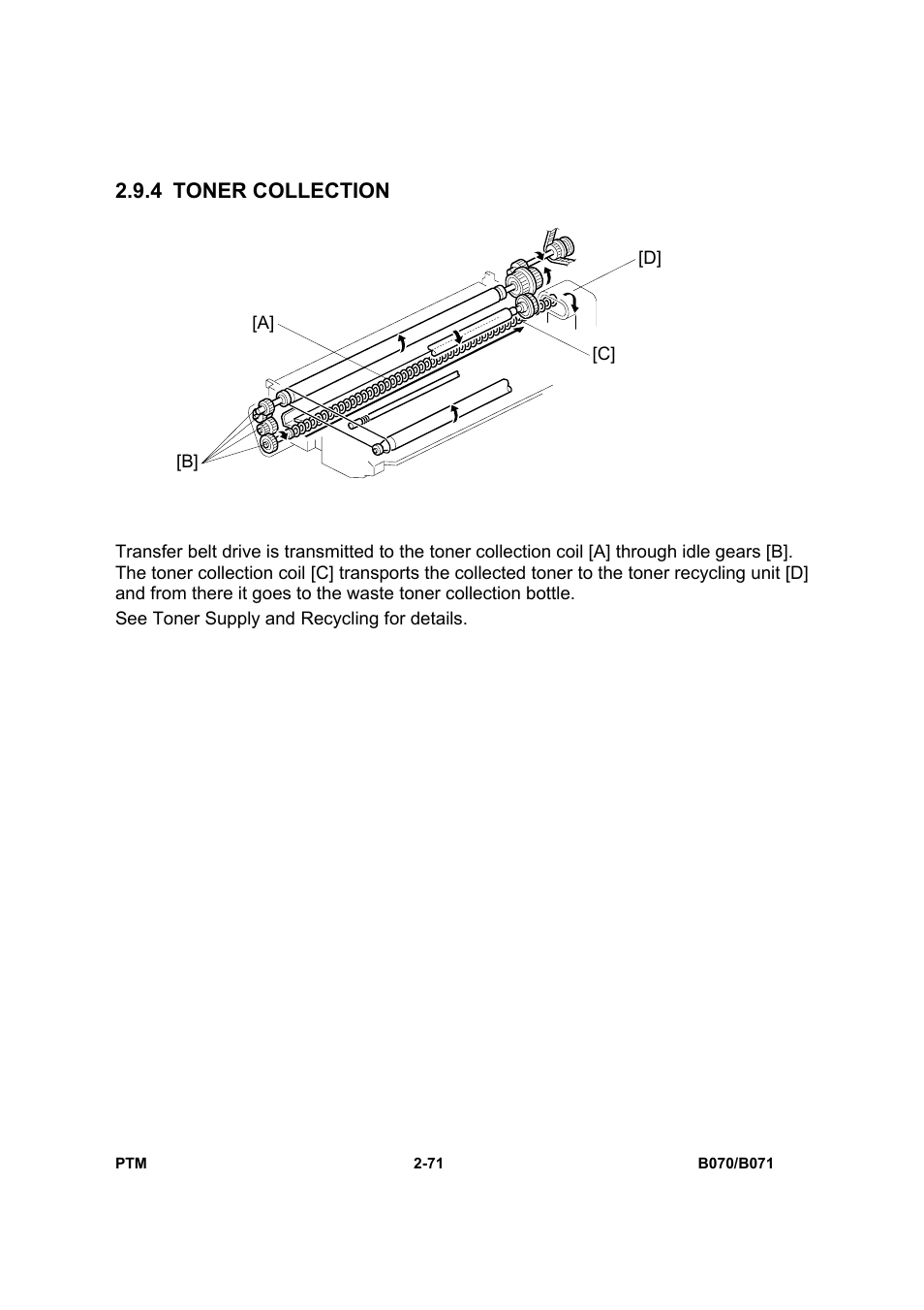 4 toner collection | Toshiba E-STUDIO900 User Manual | Page 96 / 224