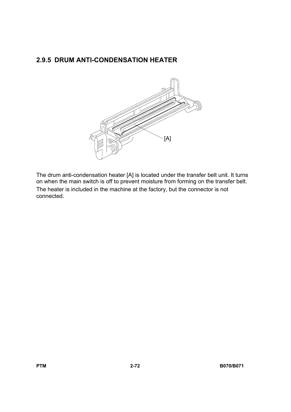 5 drum anti-condensation heater | Toshiba E-STUDIO900 User Manual | Page 97 / 224