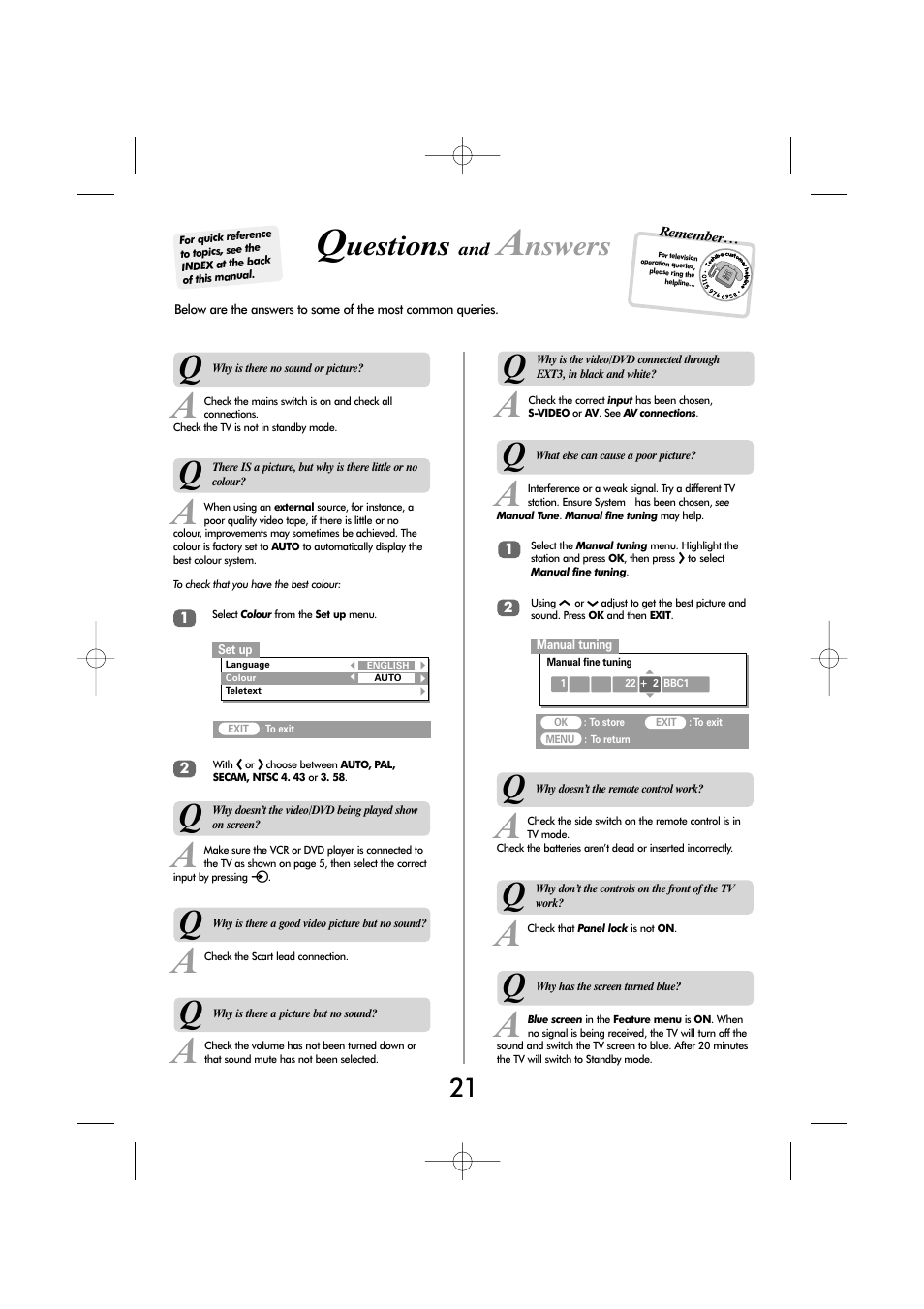 Uestions, Nswers | Toshiba ZP38 Series User Manual | Page 21 / 24
