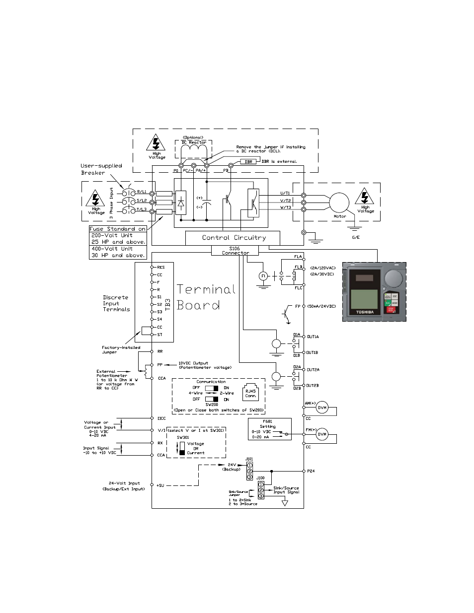 Typical connection diagram, Figure 20 on pg. 26 | Toshiba H9 User Manual | Page 34 / 289