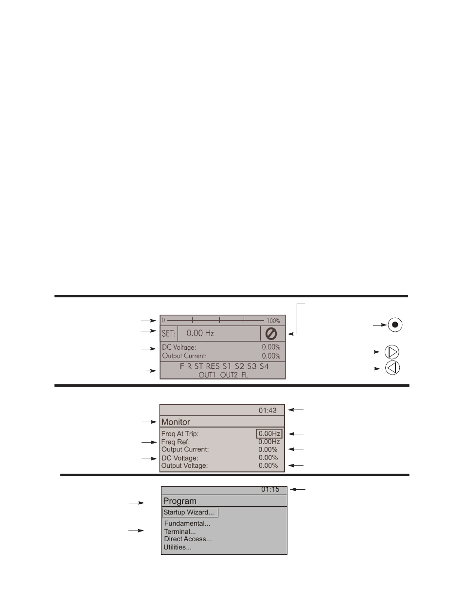 Lcd display, Primary menus of the lcd display, Figure 22. on pg. 31 | Toshiba H9 User Manual | Page 39 / 289