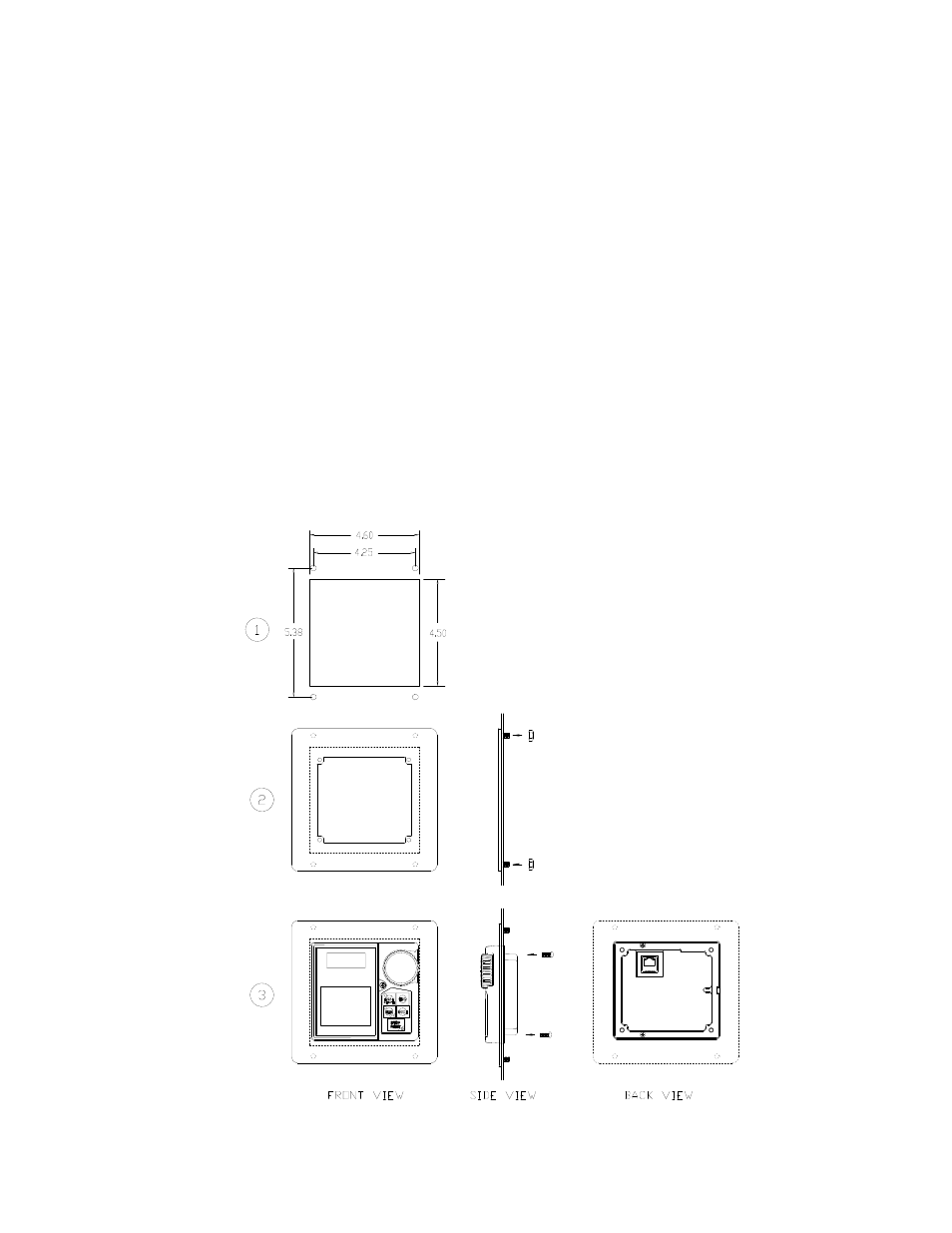 Keypad remote mounting using the asd-mtg-kit, Keypad asd-mtg-kit dimensions (mounting) | Toshiba H9 User Manual | Page 43 / 289