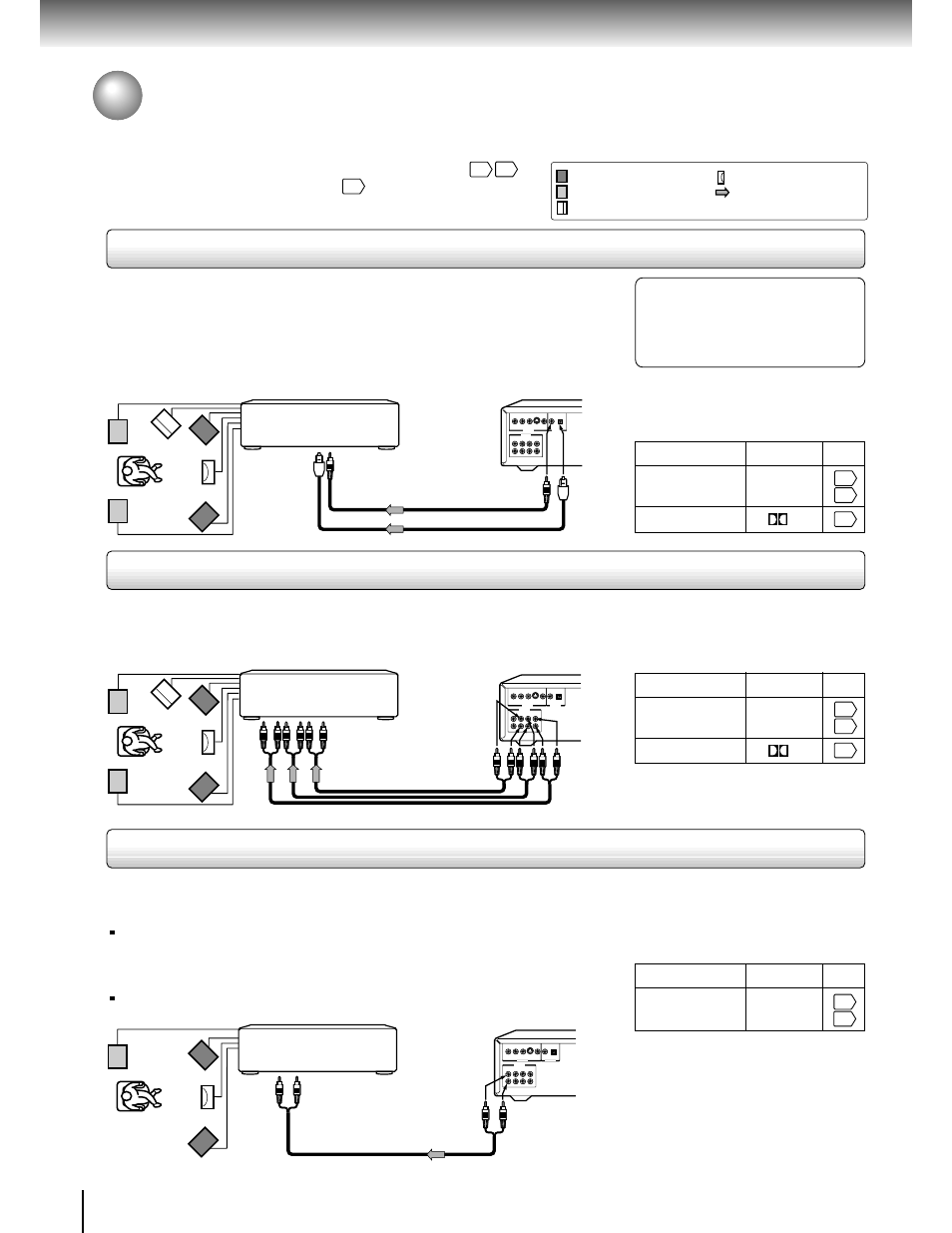 Amplifier with dolby digital decoder, Connecting to optional equipment | Toshiba SD-3205 User Manual | Page 18 / 47