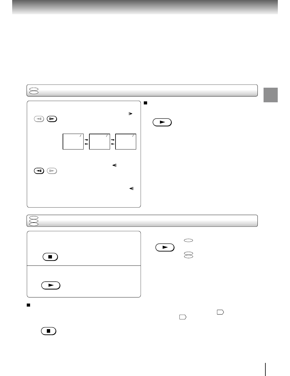 Playing in slow-motion, Resuming playback from the same location | Toshiba SD-3205 User Manual | Page 23 / 47