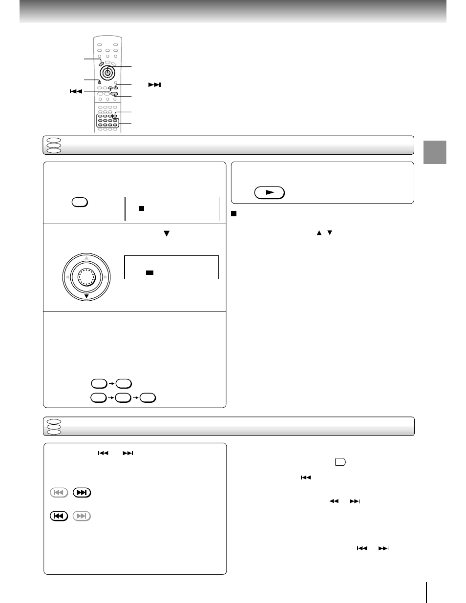 Locating a specific chapter or track directly, Locating a specific chapter or track | Toshiba SD-3205 User Manual | Page 25 / 47