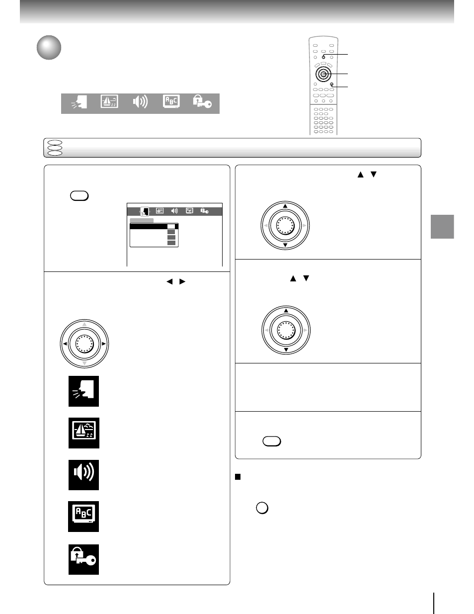 Function set up, Customizing the function settings, Setting procedure | Toshiba SD-3205 User Manual | Page 35 / 47