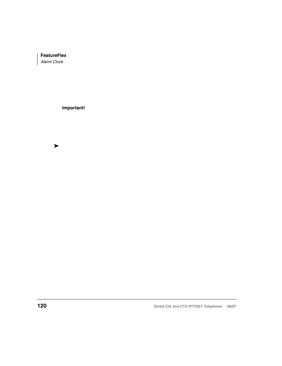 Alarm clock | Toshiba STRATA CIX DKT User Manual | Page 138 / 171